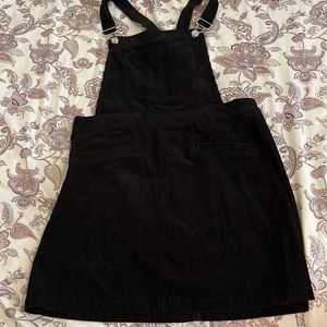 Black Overalls Dress